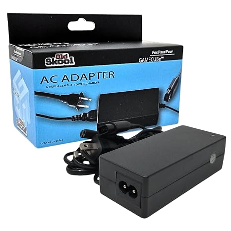Old Skool Ac Power Adapter Compatible with the Nintendo Gamecube System