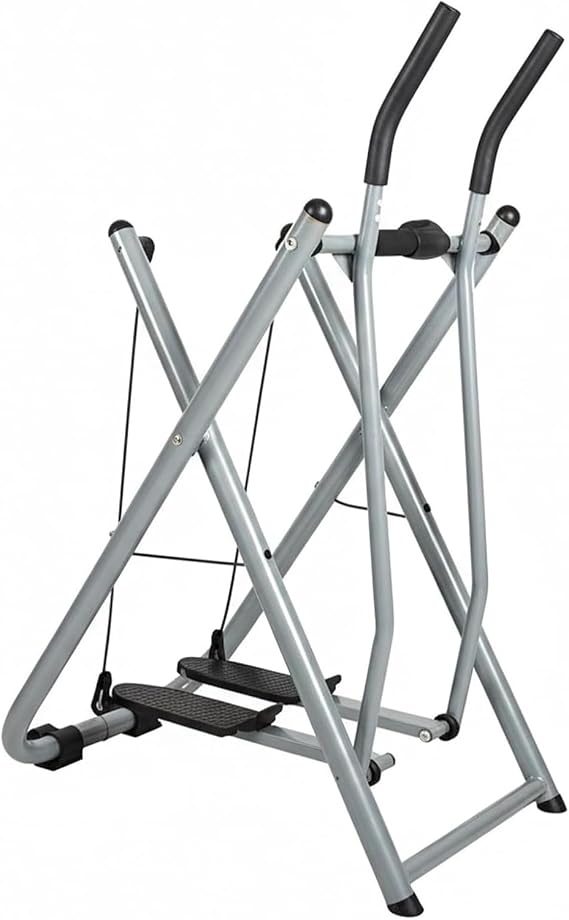 2-in-1 Folding Air Walker Cross Trainer, Low-Impact Full Body Exercise Machine for Home Gym & Office Cardio Workouts