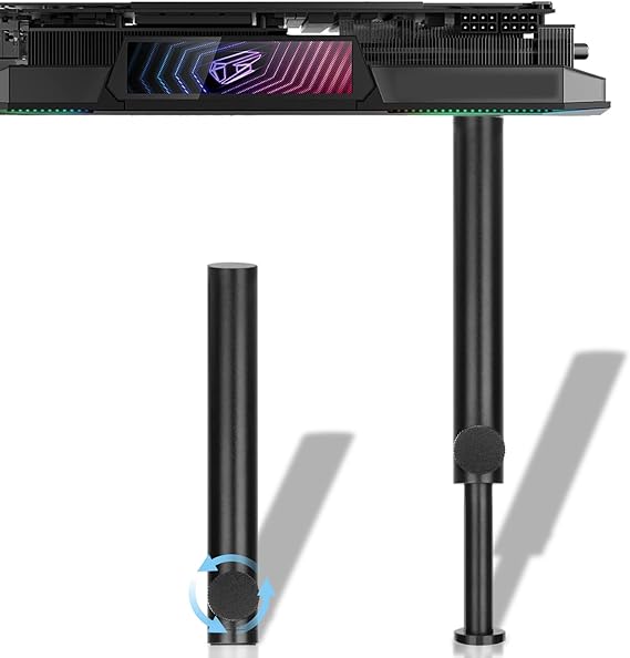 TEAMOLA Tall GPU Support Bracket - Adjustable GPU Anti-Sag Stand GPU Mount