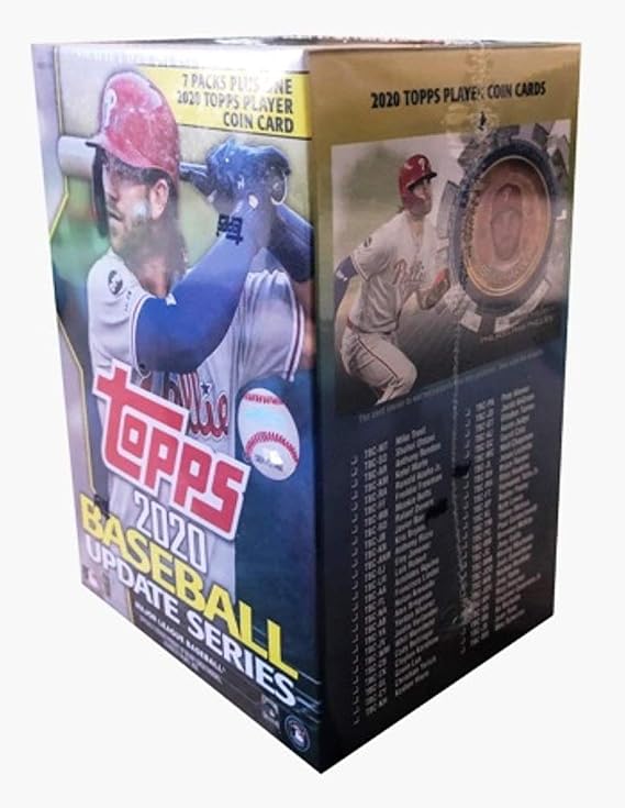 2020 Topps Traded and Update Series Baseball Unopened Blaster Box of Packs with 99 Cards including One EXCLUSIVE Coin Card and Possible Rookies Autographs and Jersey Cards