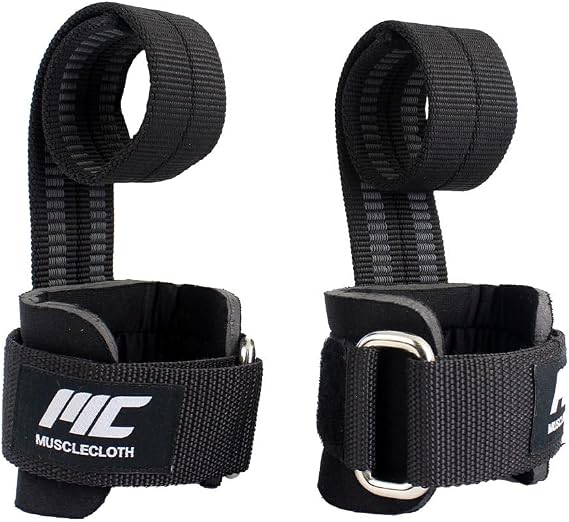 MuscleCloth Big Grip Pro Lifting Straps Siyah