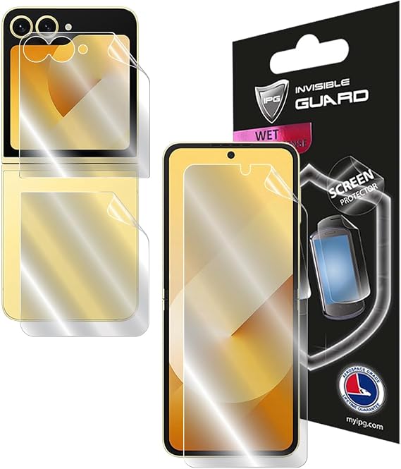Samsung Galaxy Z Flip 6 (İç Dış ekran ve Arka) için IPG Hydrogel Koruyucu