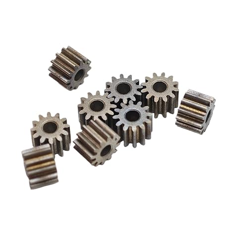 10pcs Straight Teeth Gear 2mm 2.3mm Tight Fit Shaft 0.5M 0.6M 15T Iron Based Flat Spur Gear mechanical(0.5 Module 1.98mm bore)