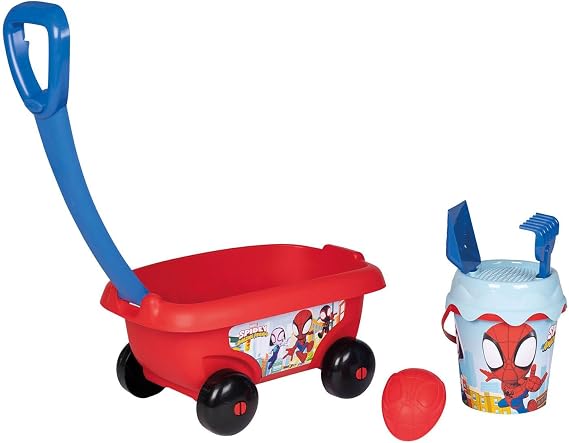 Smoby - Trolley with Wheels and Folding Handle Decorated with Spidey and Friends (7600867020)