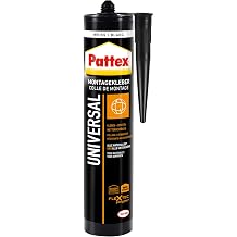 Pattex Montage Universal, vielseitig einsetzbarer Montagekleber für alle Materialien*, Baukleber für innen und außen**, elastischer Universalkleber zum Kleben & Montieren, 1x420g Kartusche