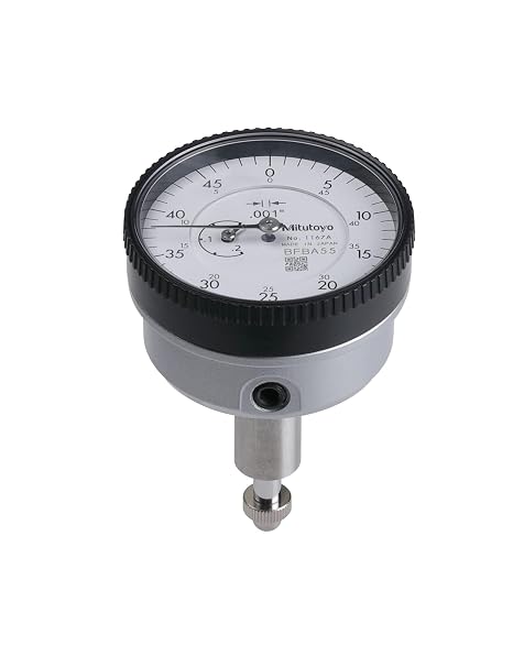 Mitutoyo 1167A, Dial Indicator, 0.001 Grad Resolution with Smooth Plunger Action, Accurate Measurement Feedback, Durable Construction, and Reliable Performance for Professional Inspection