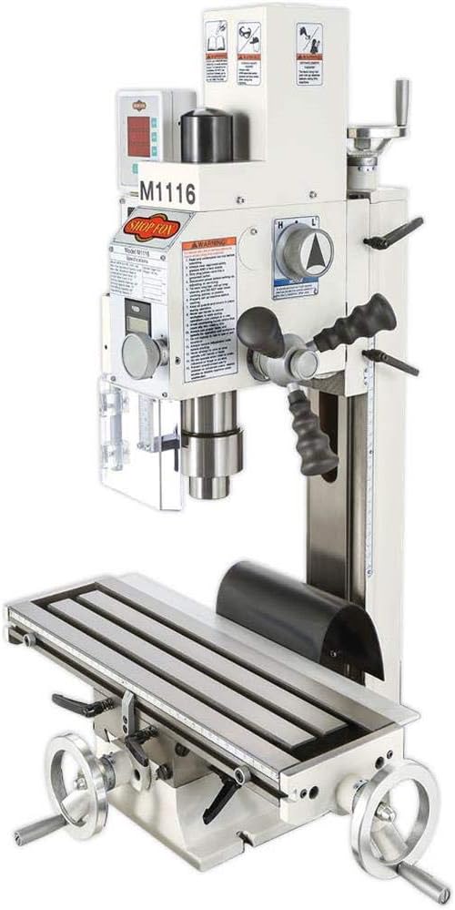 Shop Fox M1116 Variable-Speed Mill/Drill with Digital Readout