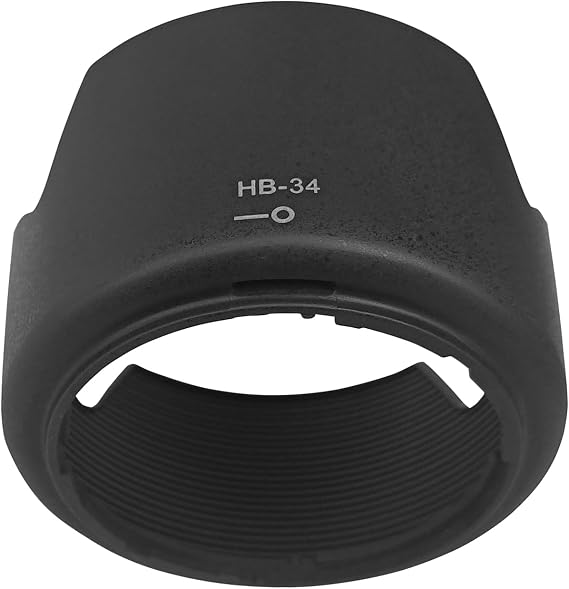 Hood HB-34 Lens Hood Shade for Nikon AF-S DX NIKKOR 55-200mm f/4-5.6G ED VR II(Not for 5.6G IF-ED VR),HUIPUXIANG HB34 52mm Lens Hood