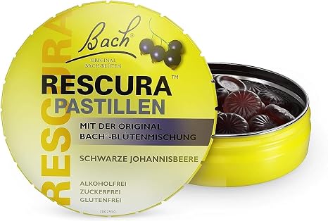 Bach RESCURA Bach Flower Pastilles Blackcurrant I 50 g I Bach Flower Mix for On the Go I Formerly Rescue the Original