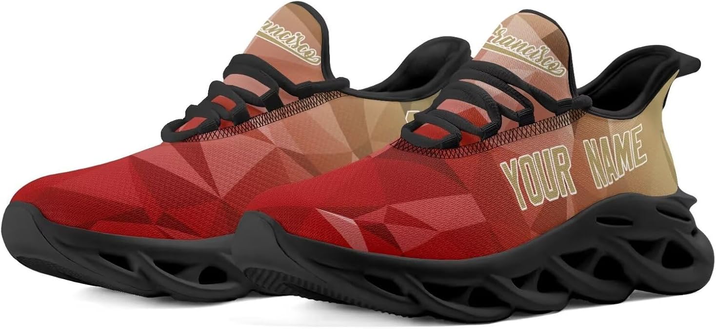 Custom Sports Shoes for Men-Personalized Athletic Sneakers with Name Number,Lightweight Non-Slip Gym Running Shoes,Unique Gifts for Fans Youth.