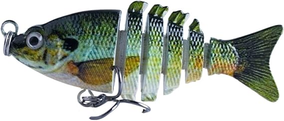 Lure 5cm/2.5g Multi Jointed Swimbait Fishing Lure Flexible Fish Bait Bionic Crankbait Tackle(Color10)