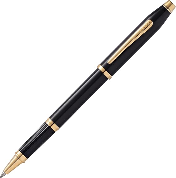 Cross Century II Classic Black & Gold Rollerball Pen, Black Ink