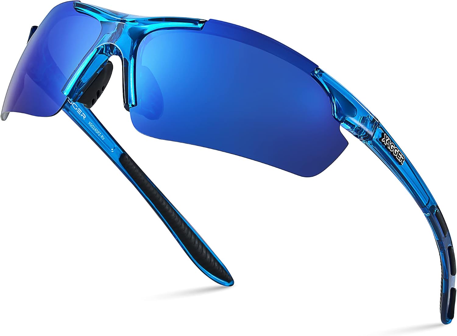 Xagger Polarized Sports Sunglasses for Men Women Wrap Around UV400 Running Baseball Softball Cycling Driving Glasses
