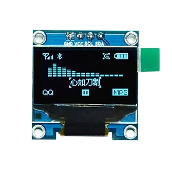 HiLetgo 0.96" SSD1306 I2C IIC SPI Serial 128X64 OLED LCD Display 4 Pin Font Color Blue