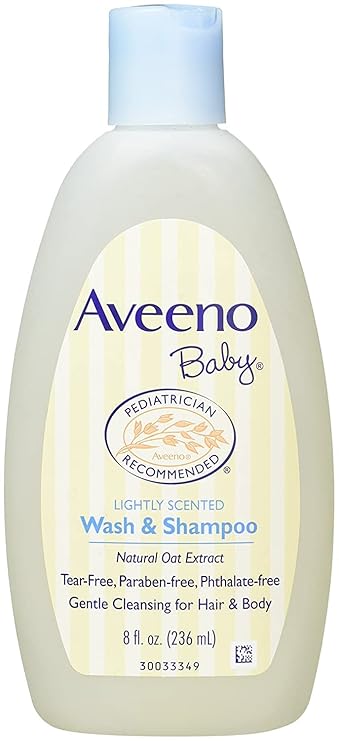 Aveeno Baby Wash & Shampoo For Hair & Body, Tear-Free, 8 fl. Oz