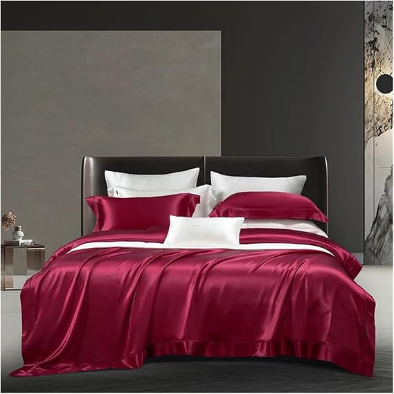 Silk Bedding Sets 106x90and 90x90US Size Duvet Cover Bedsheet Pillowcase 4pcs,Bedding