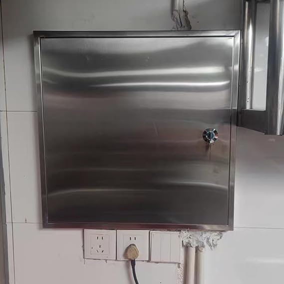 Customizable Plumbing Access Panel with Lock, Durable & Waterproof Shower Electrical Hatch, for Kitchen/Laundry Room/Bathroom(18"x18"/45x45cm)