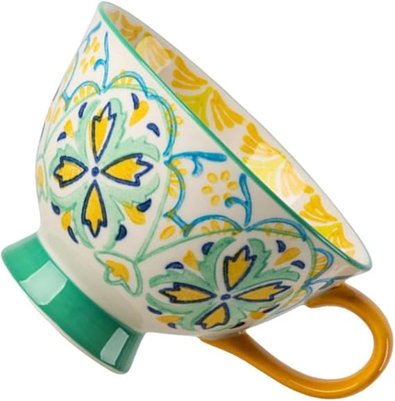 420ml Ceramic Cup Coffee Mug Water Tea Cups Featuring Unique Pastoral Style Office Or Family Gatherings Creative Porcelain Tea Milk Cups Birthday Gifts
