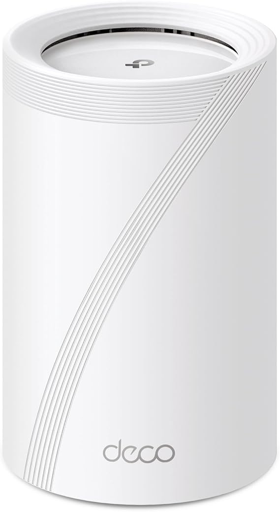 TP-Link Deco BE65 WiFi 7 Mesh (1 Pack) BE9300 Tri-Band Router und Repeater 6 GHz 2.5 Gbit/s Ethernet Port 9 Gbps Geschwindigkeit WPA3 320 MHz Kanäle Alexa HomeShield