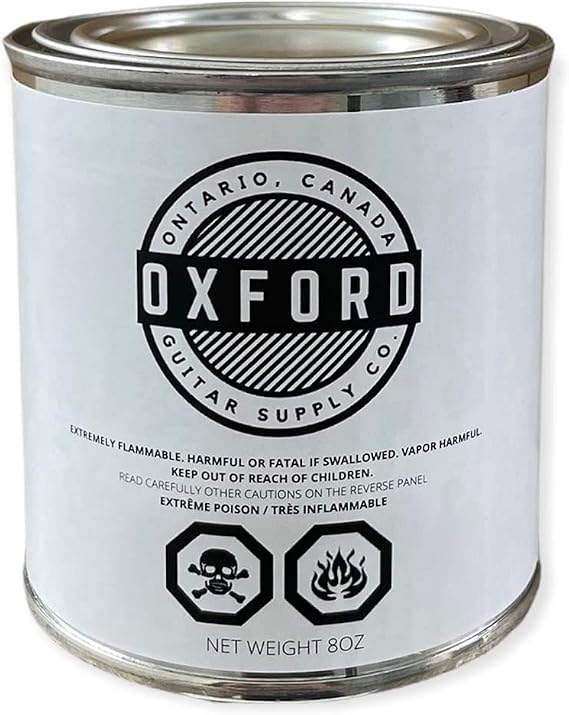 Solo Guitars Oxford Nitrocellulose Lacquer Clear Lacquer 8oz Tin Satin