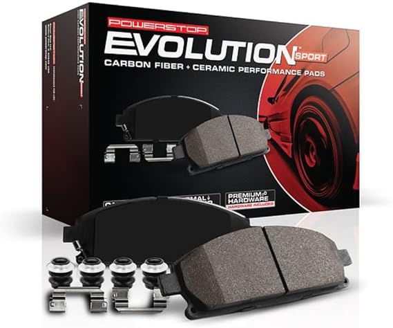 PowerStop Z23 Performance Carbon Fiber Ceramic Brake Pads Rear Z23-792 | Chevy Silverado 1500, Chevy Tahoe, GMC Yukon Carbon Fiber Ceramic Brake Pads + Installation Hardware