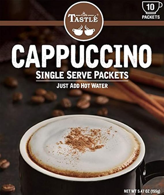 Cafe Tastle Single Serve Cappuccino Coffee, 10 Count