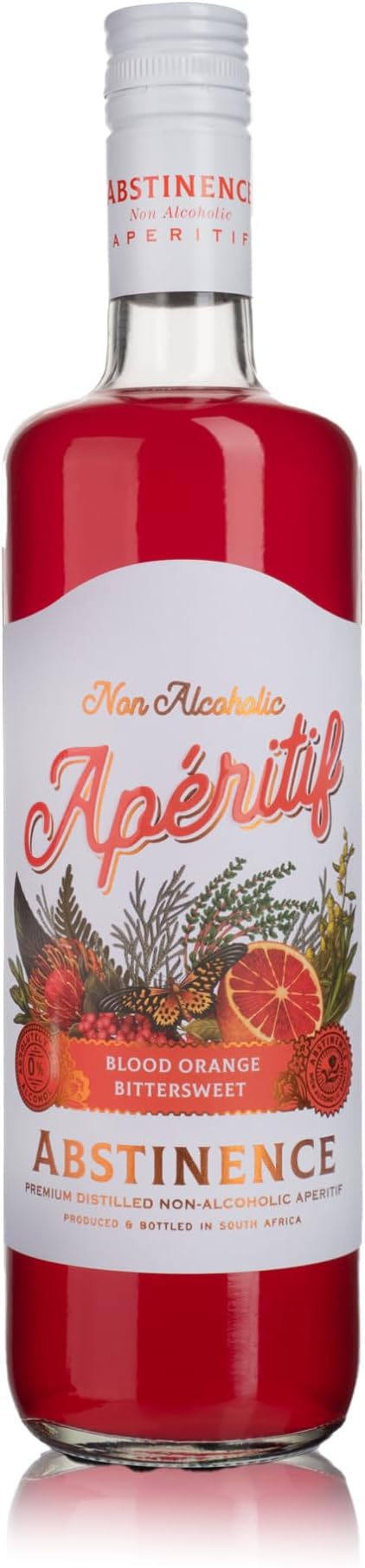 Abstinence South African Blood Orange Alcohol-Free Aperitif, Non Alc 75cl