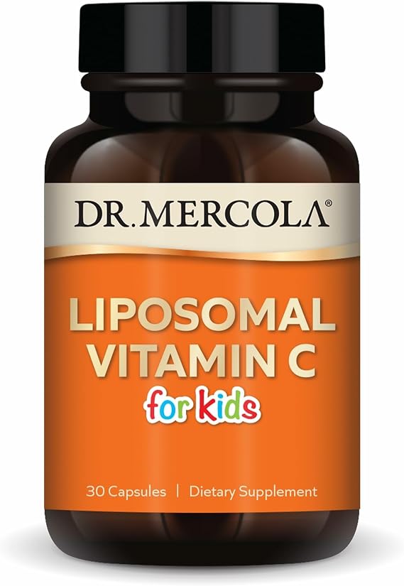 Dr. Mercola Liposomal Vitamin C for Kids, 125 mg, 30 Capsules (30 Servings)