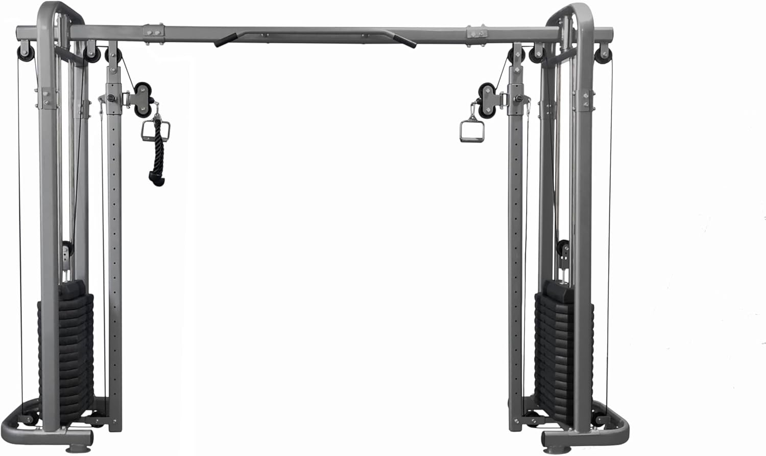 FIT4HOME Multi Gym | Gym Equipment For Home | Heavy Duty | Cable Crossover | Body Strength Training Equipment | TF-1007 Black