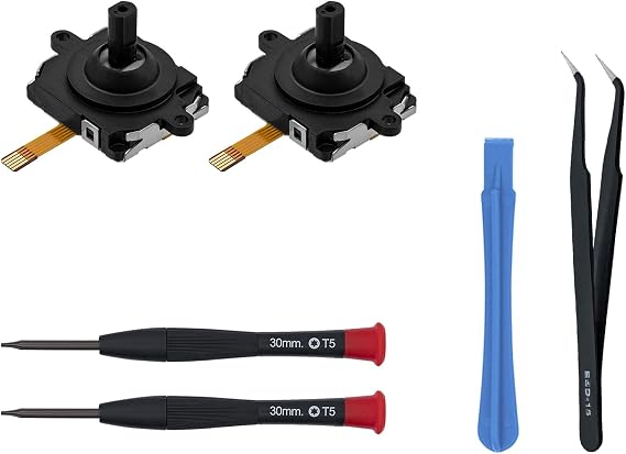 Mcbazel Replacement Analog Thumb Stick for Oculus Quest 2/3/3S, Replacement Controller 3D Analog Joysticks Thumb Stick, Joystick Replacement Kit for Oculus Quest 3S/3/2 Controller Thumbstick Parts