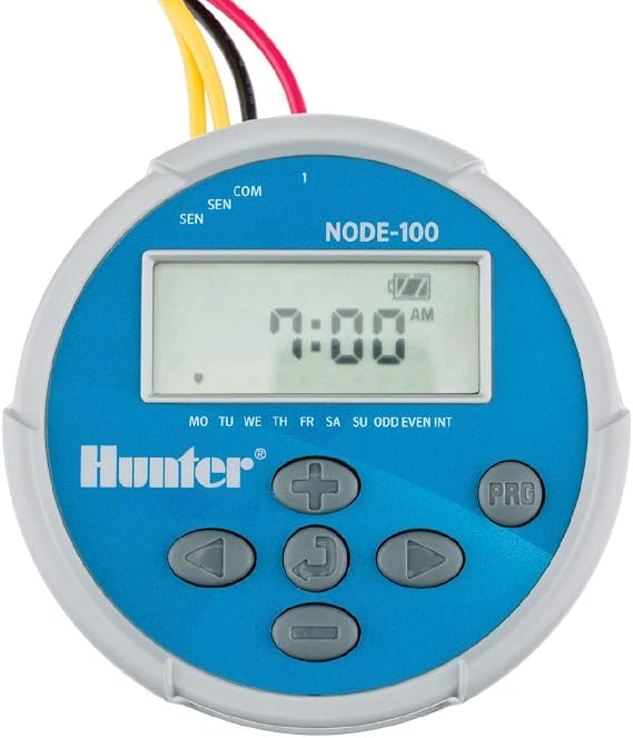 Hunter NODE-100-LS Battery Sprinkler Timer, 1-Zone Irrigation Controller