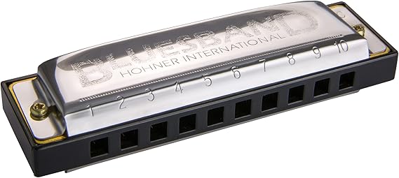 Hohner Accordions Hohner Blues Band Harmonica, Key of C, Chrome (1501BX) | science-kits