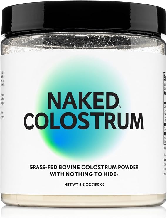 NAKED Colostrum Powder 100% Grass-Fed Bovine Colostrum Supplement from US Farms | Tested at 20%+ IgG | Gut Health, Immunity, Recovery & Skin Support - 150 Servings