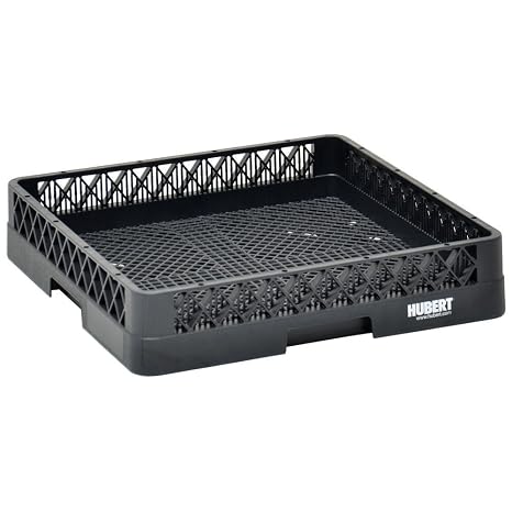 Vollrath Traex Black Plastic Flatware Dishwashing Rack - 19 3/4"L x 19 3/4"W x 4"H