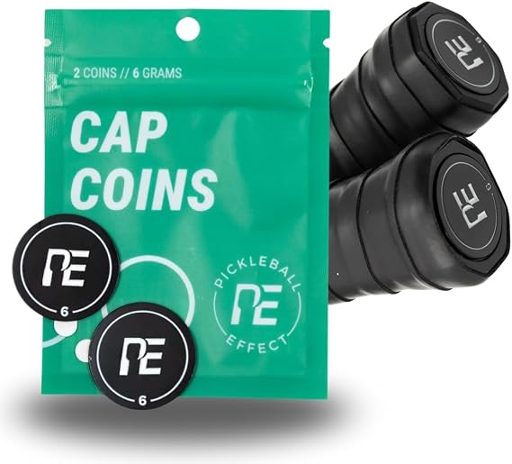 Pickleball Effect End Cap Coins, Pickleball Paddle Weights & Counterbalance