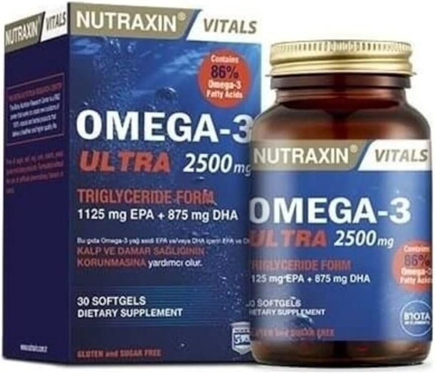 Nutraxin Omega-3 Ultra 2500 Mg 30 Yumuşak Kapsül