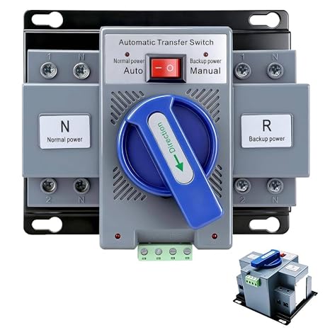 AC230V 63A 2P ATS Dual Power Automatic/Manual Transfer Switch