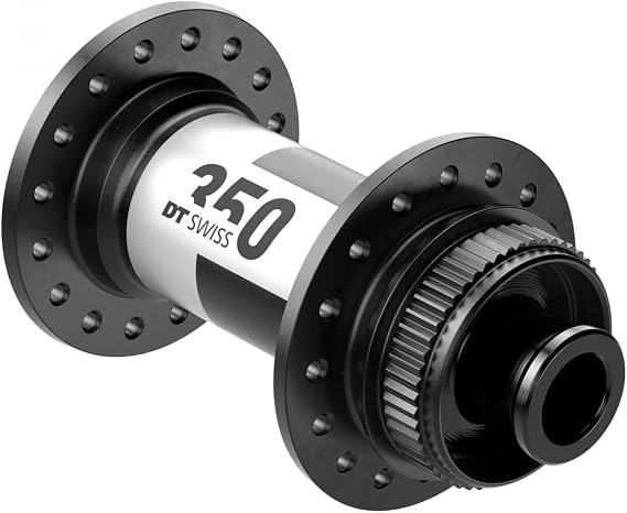 DT Swiss 350 Front Hub - 12 x 100mm, Center-Lock, Black, 24H
