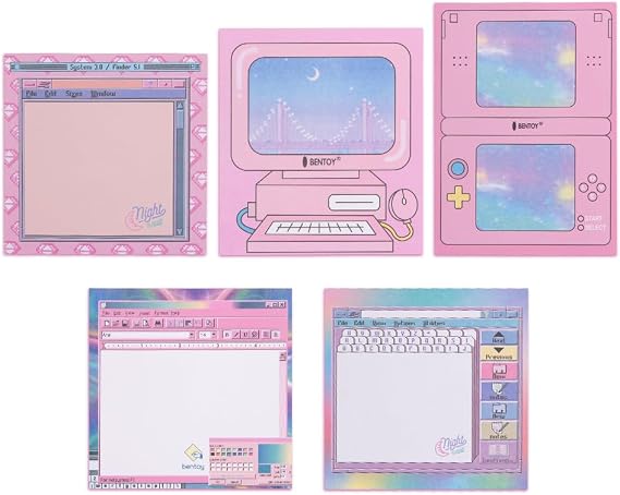 KOOBOOK 5 Styles Portable Planner Notebook Cute Memo Pads 50 Sheets/Pad