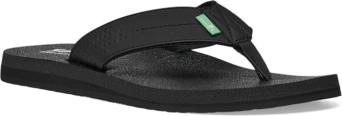Sanuk Mens Beer Cozy Coaster | Flip Flops for Men | Mens Sandals | Beach Sandals | Supportive & Lightweight | Memory Foam Footbed