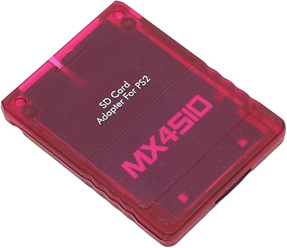 MX4SIO SIO2SD Micro Storage Card Adapter Stable Replacement Card Reader Adapter for (Transparent Red)