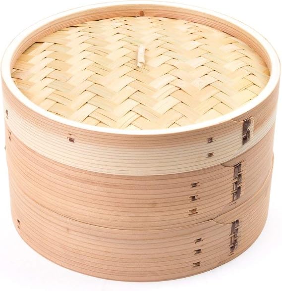 Fox Run Bamboo Steamer, Bamboo Steamer, Brown