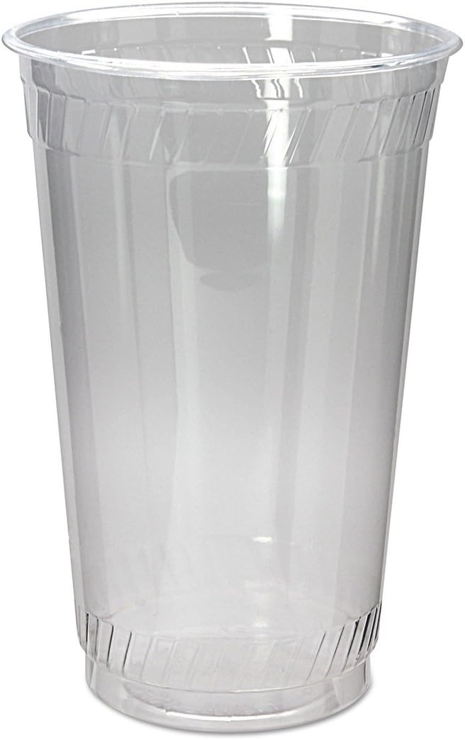 Greenware Cold Drink Cups, 24 oz, Clear, 25Sleeve, 24 SleeveCarton