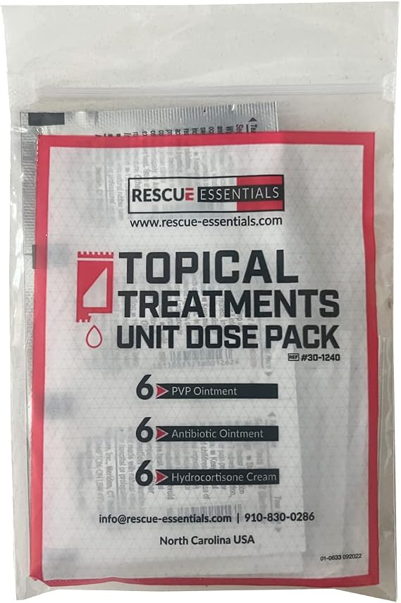 Rescue Essentials Topical Treatments Unit DOSE Pack