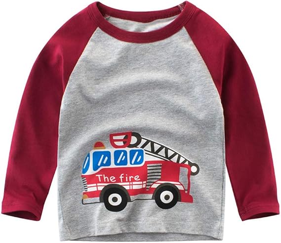 Tuck Shirts Toddler Boys Kids Long Sleeve T-Shirts