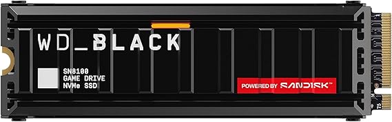 WD_BLACK 4TB SN8100 NVMe Internal Gaming SSD Solid State Drive with Heatsink - Gen 5 PCIe 5.0x4 M.2 2280 Up to 14,900MB/s - WDS400T1XHM