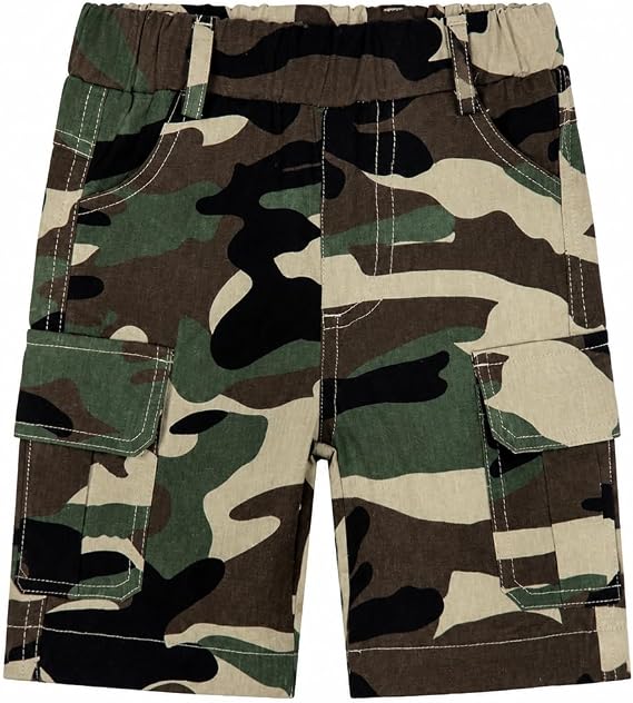 Mud Kingdom Little Boys Twill Cargo Shorts Summer Holiday