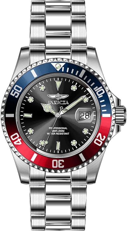 Invicta Pro Diver Men 40mm Stainless Steel Steel Black dial PC32 Quartz