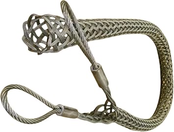 Wire & Cable Mesh Pulling Grip, Double Head Cable Pulls, Suitable for Light & Heavy Cables (D:37-50mm 1.45"-1.96")