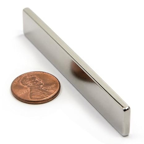N52 Neodymium Bar Magnets 3 X 1/2 X 1/8" Rare Earth Strong Rectangle Magnet One Pack for Stamp Platform, Hobbies & Crafts and Science Projects 